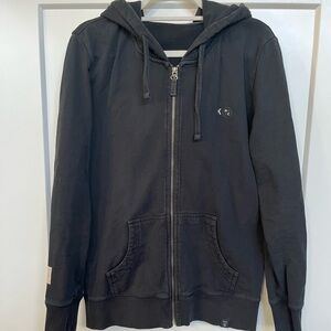 Black Zip-Up Hoodie